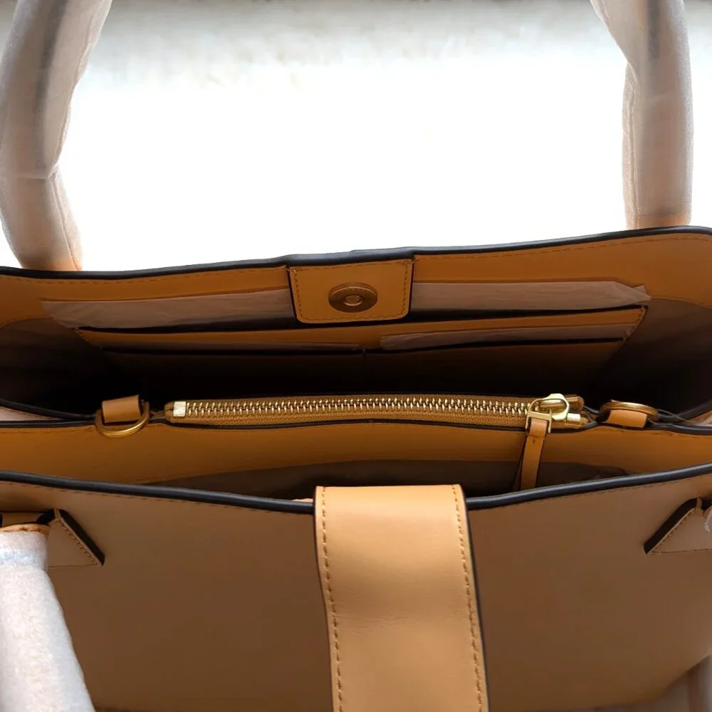 NWT Tory Burch McGraw Smooth Satchel (color: jackfruit)